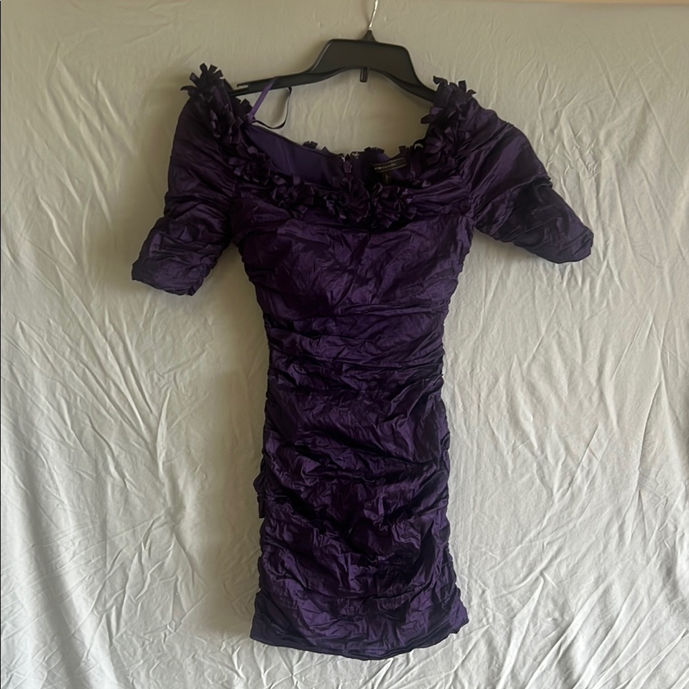 Chic Purple Mini Dress